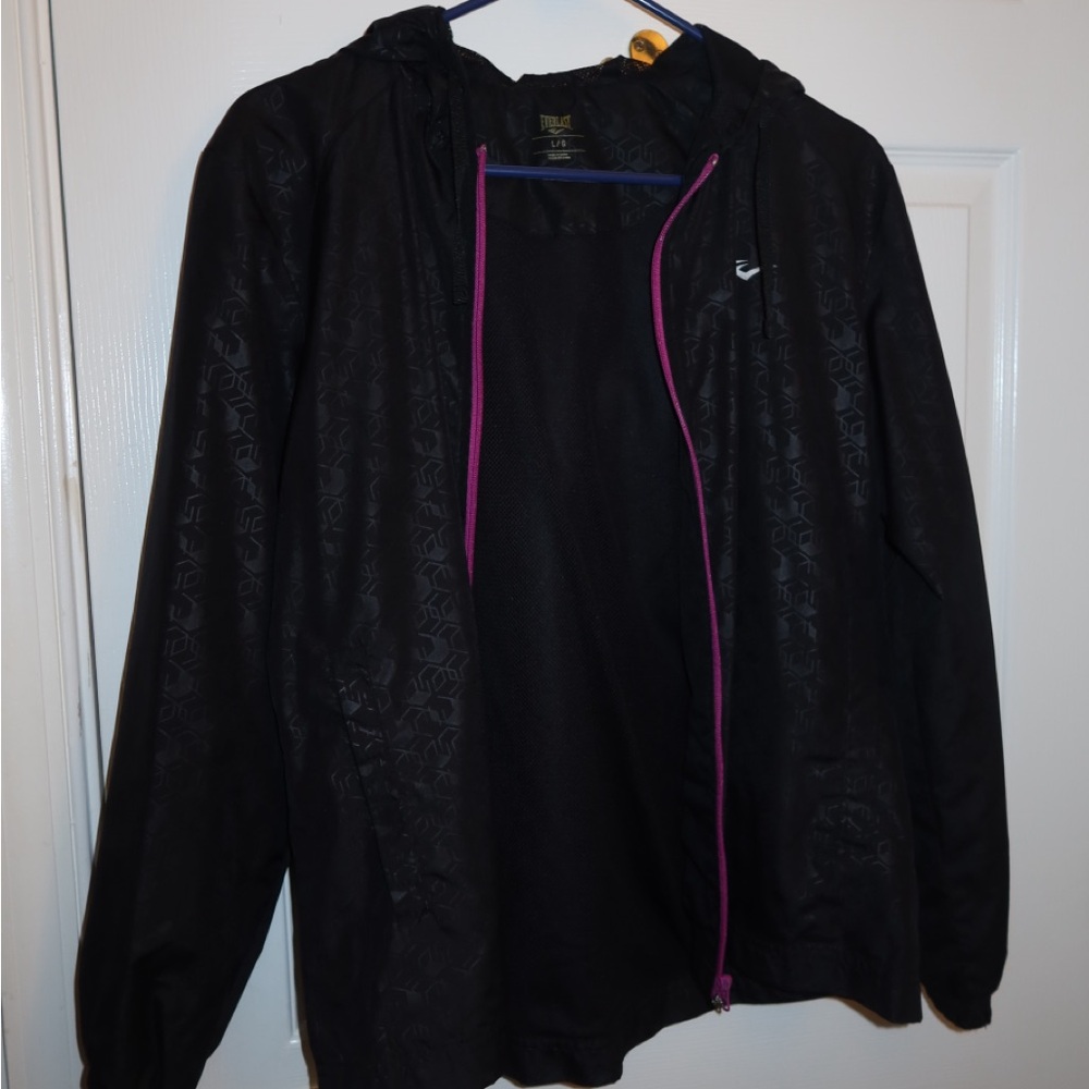 Everlast Black Utility Jacket with Purple Accents